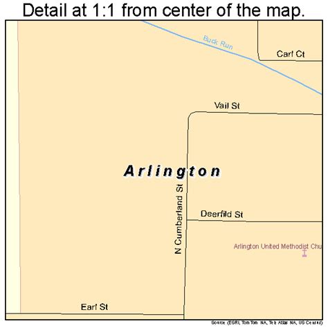 Arlington Ohio Street Map 3902400