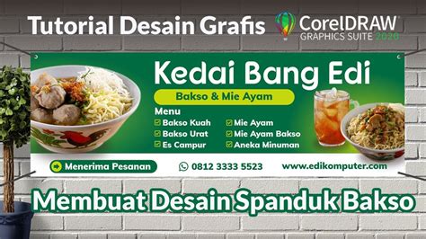 Cara membuat spanduk bakso yang keren - YouTube