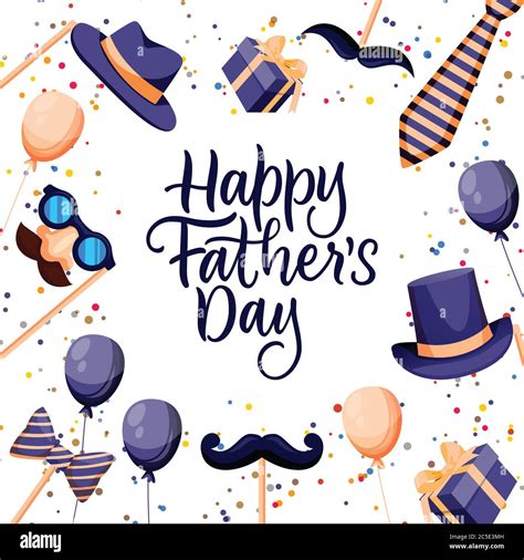 Happy Fathers Day banner, poster or greeting card design template ...