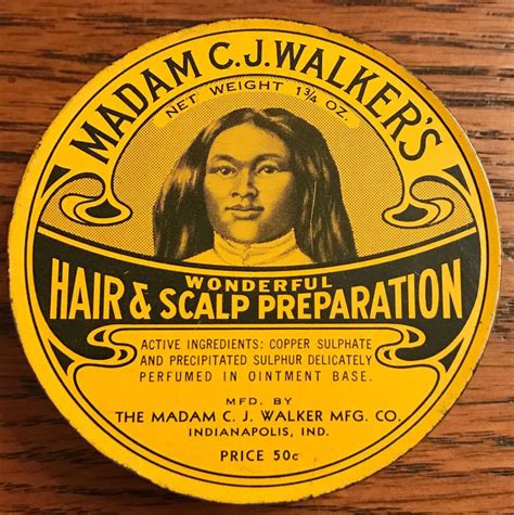 Madam C.J. Walker's Hair & Scalp Preparation Tin | Madam cj walker ...