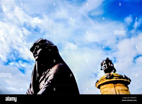 Shakespearean character statues stratford upon avon uk Stock Photo - Alamy