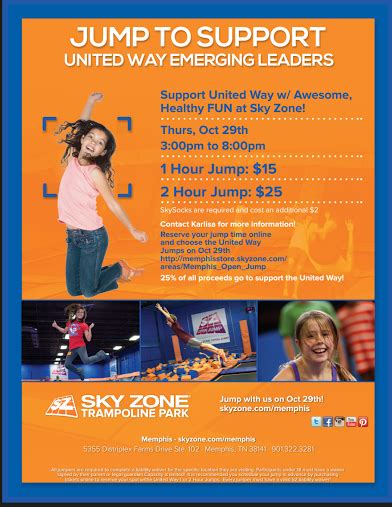 Emerging Leaders are jumping for United Way at Sky Zone on October 29 | United Way of the Mid South