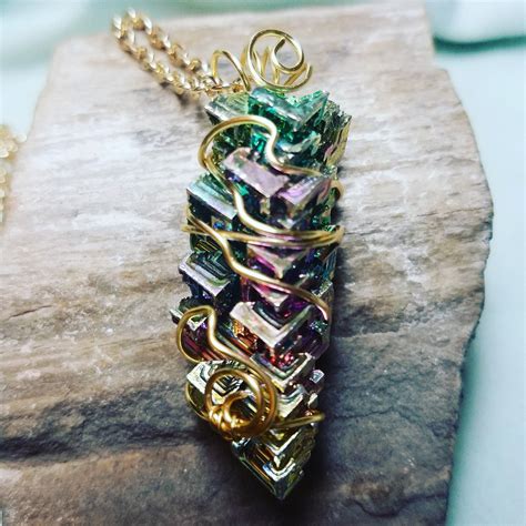 Pin by Nom on Bismuth jewelry | Fantasy jewelry, Bismuth jewelry, Bismuth necklace