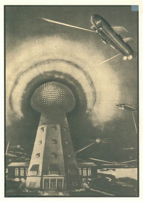 Above: Photograph of a model of Tesla Tower in action, shows how the ...