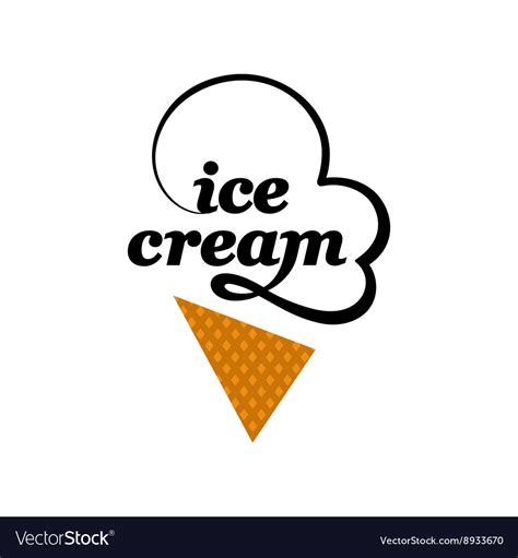 Ice cream logo Royalty Free Vector Image - VectorStock