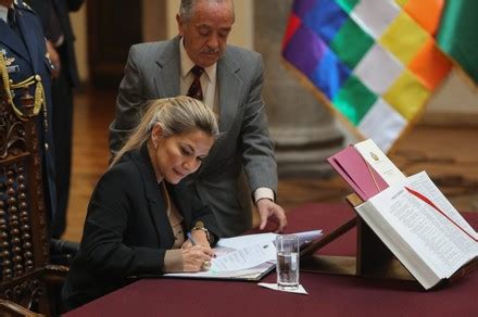 Interim President Bolivia Jenanine Anez Signs Editorial Stock Photo - Stock Image | Shutterstock