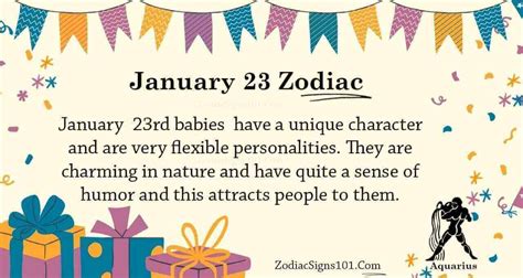 January 23 Zodiac Is Aquarius, Birthdays And Horoscope - ZodiacSigns101