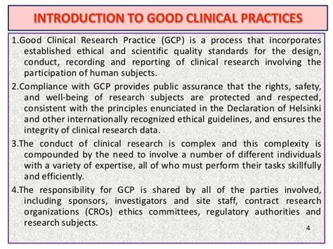 ICH GCP guidelines