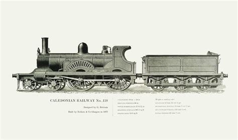 Caledonian Railway 4-4-0, No. 128 – Hugh Evelyn Prints