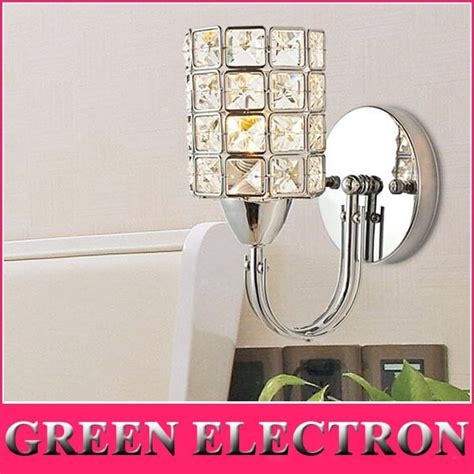 Modern Crystal Wall Lamps E14 LED Crystal Wall Light Bedside lamps Living room Bedroom Corridor ...