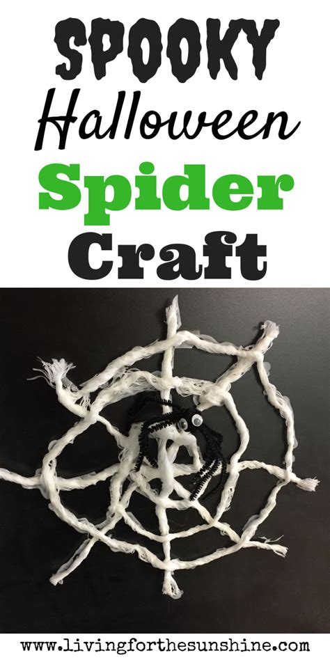 Spooky Halloween Spider Craft - Living For the Sunshine