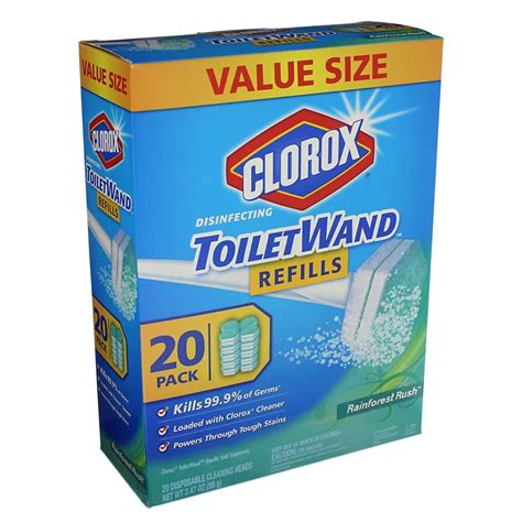 Clorox Toilet Wand Refills Rainforest Rush - Shop Toilet Bowl Cleaners ...