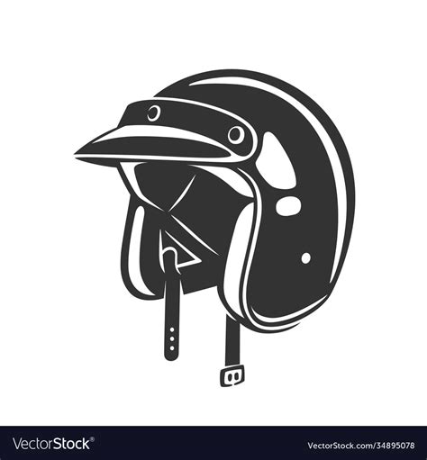 Helmet vintage Royalty Free Vector Image - VectorStock