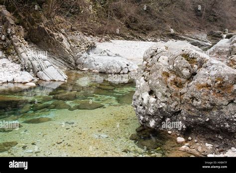 Emerald water and waterfalls Stock Photo - Alamy