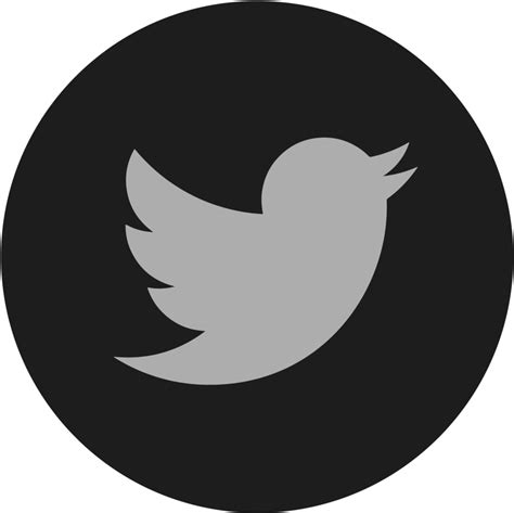 Black Twitter Logo Icon Transparent
