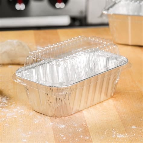 Mini Loaf Pan With Lid in Disposable Foil Pans from Simplex Trading | Household, restaurant ...