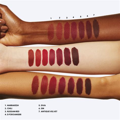 Mac Red Lipstick Swatches