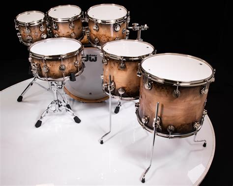 DW Collector's 7pc Purpleheart Kit - Candy Black Burst Mapa Burl ...