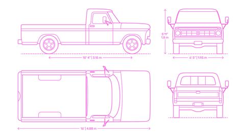 Ford F-100 (1976) Dimensions & Drawings | Dimensions.com