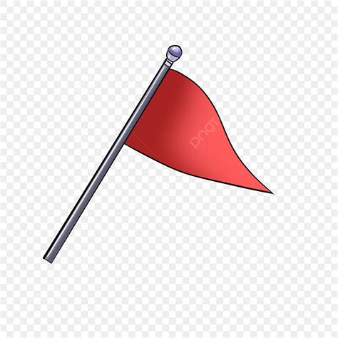 Hand Drawn Triangle PNG Picture, Triangle Small Red Flag Hand Drawn Illustration, Triangle Red ...