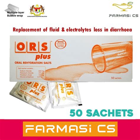 ORS Plus Orange Oral Rehydration Salts 50 sachets EXP:08/2024 ...