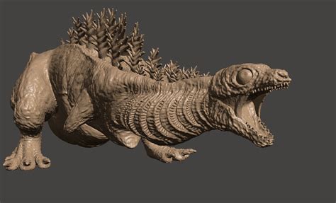 KAMATA KUN SHIN GODZILLA 2nd Form Kaiju - Ultra Detailed 3D STL 3D ...