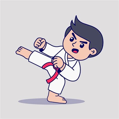 Premium Vector | Flat cartoon style sports illustration of a cute ...