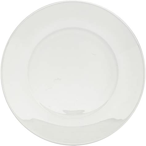 Clear Dinner Plates Kitchen Dining Party 12 Piece Set Glass Dinnerware ...