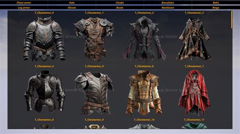 Medieval Armor Icon Pack in 2D Assets - UE Marketplace