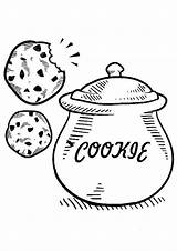 Free & Easy To Print Cookie Coloring Pages  Tulamama sketch template