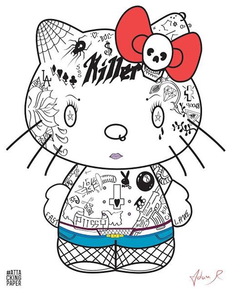 Punk Hello Kitty | Hello kitty wallpaper, Hello kitty tattoos, Hello kitty