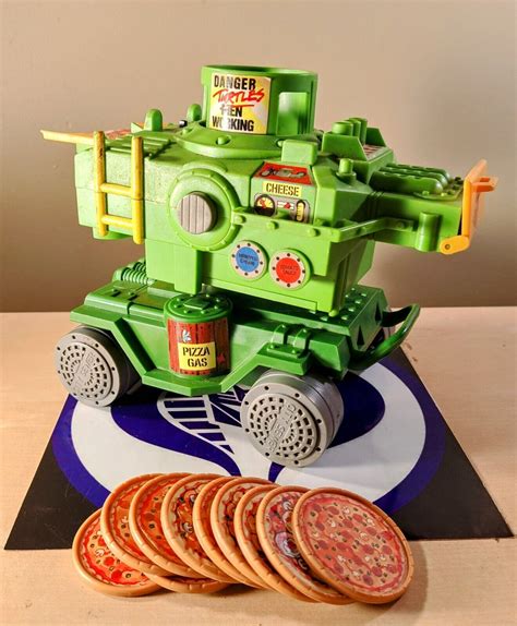 Mavin | TMNT PIZZA THROWER VEHICLE 1989 PLAYMATES TEENAGE MUTANT NINJA ...