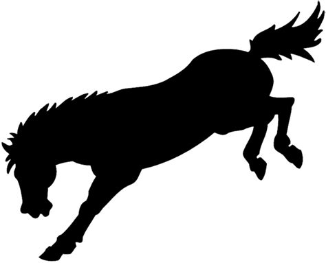 SignSpecialist.com – Beevault Decals - Bucking horse silhouette vinyl sticker. Customize on line ...