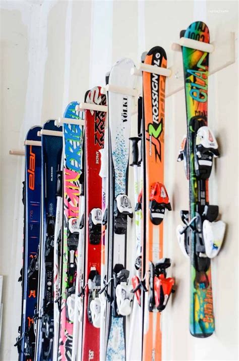 Quick & Easy DIY Ski Storage Rack | Old Salt Farm | Ski storage, Ski ...