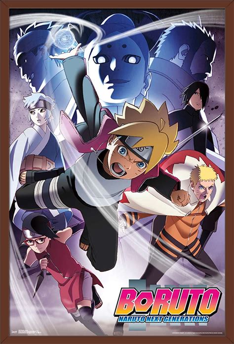 Boruto: Naruto Next Generations - Key Art Wall Poster, 22.375" x 34", Framed - Walmart.com