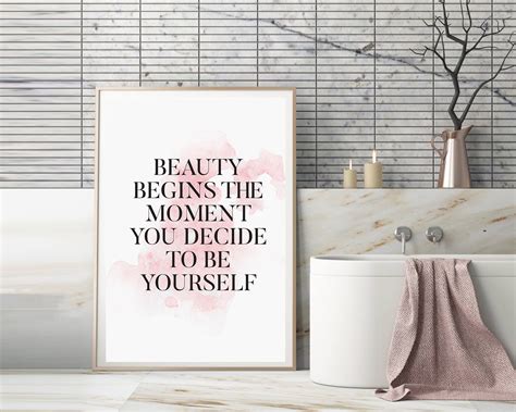 Beauty Quote Wall Art Printable Beauty Quote Print | Etsy