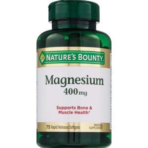 Customer Reviews: Nature's Bounty Magnesium Capsules, 400 mg, 75 CT - CVS Pharmacy