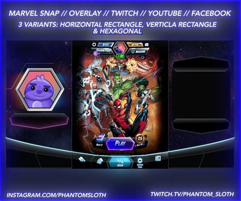 Marvel Snap Streaming Overlay for Twitch, Youtube and Facebook PC - Etsy