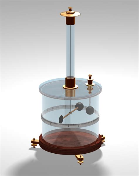 Coulomb's,Torsion,Balance.,3d,Illustration,Of,The,Torsion,Balance ...