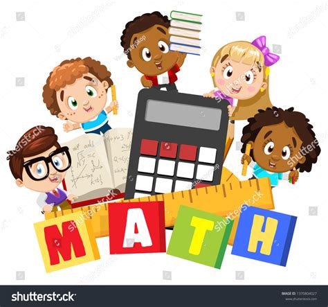 Children Studying Math Clipart Pictures