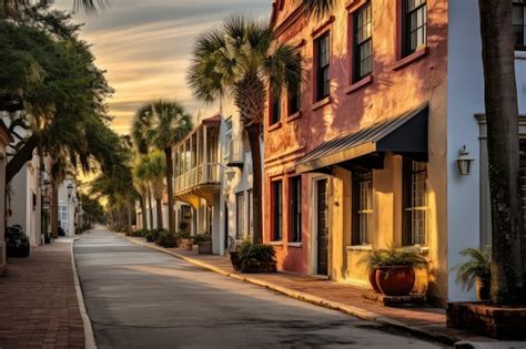 Premium AI Image | View of St George Street in St Augustine