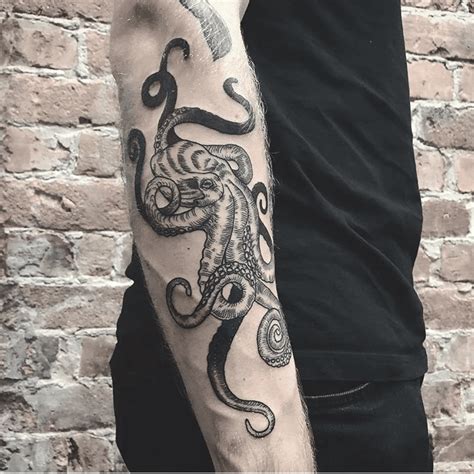 Octopus And Ship Tattoo Drawings