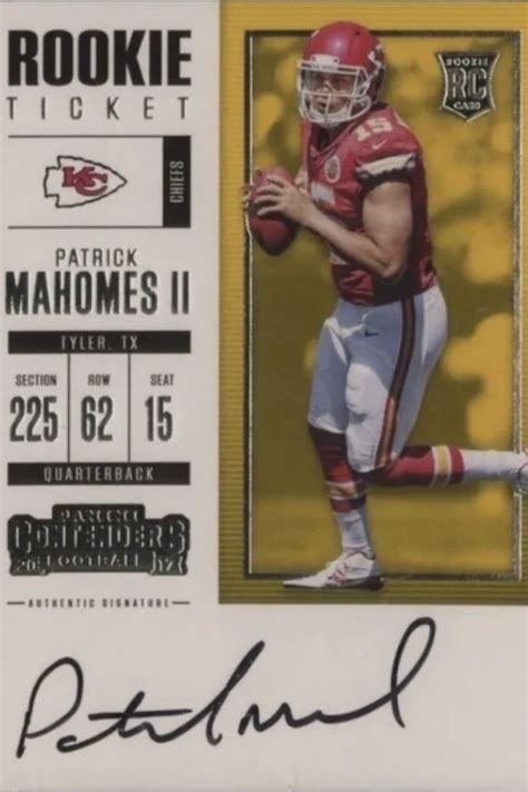 12 Top-Rated Patrick Mahomes Football Cards! en 2024