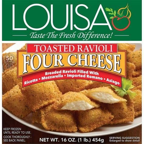 Louisa Four Cheese Toasted Ravioli, 16 oz - Walmart.com - Walmart.com