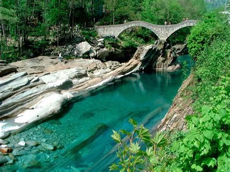 The romanic bridge "Ponte dei salti" | Ascona-Locarno type 15