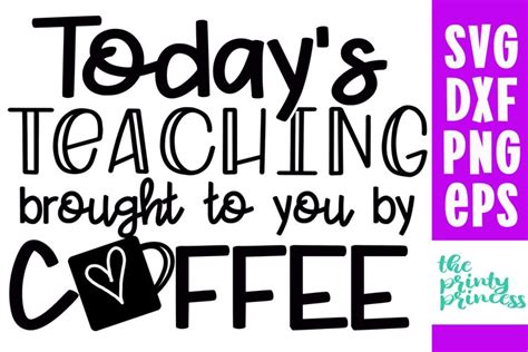 Funny Teacher Coffee svg, Teacher cut file, (915371)