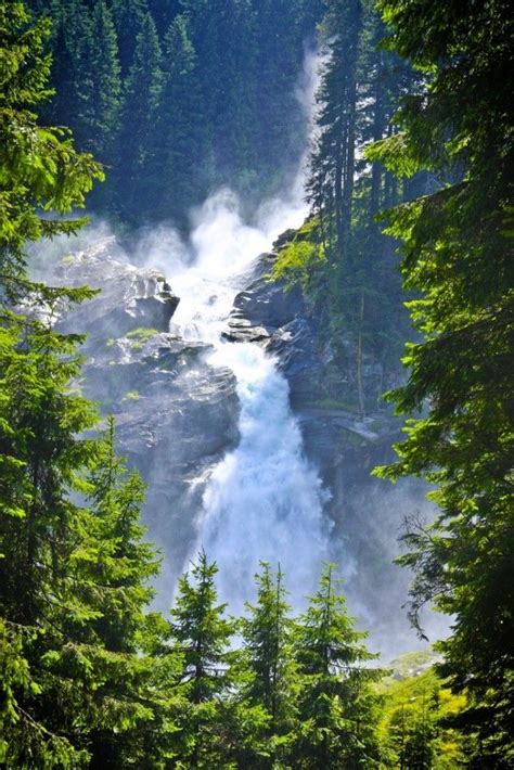 Krimml Falls is located near the village of Krimml in the High Tauern National Park in Austria ...