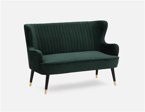 Structube Ellie Velvet Loveseat in Teal in 2021 | Love seat, Condo ...