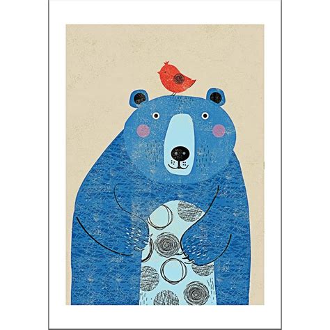 Blue Bear art print