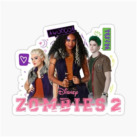 "Disney Zombies 2 Zombie Crew " Sticker for Sale by MaidKadric | Redbubble